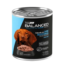 Alimento H�medo Vitalcan Balanced Souffl� Perro Adulto Sabor Carne Lata x 340gr