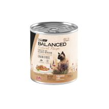 Alimento H&uacute;medo Vitalcan Balanced Natural Recipe Gato Adulto Delicados Filetes de Cordero Lata x 340gr.