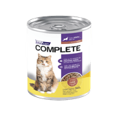 Alimento H�medo Vitalcan Complete Gato Adulto Trocitos de Carne en Salsa Lata x 340gr.