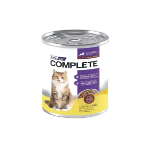 Alimento H&uacute;medo Vitalcan Complete Gato Adulto Trocitos de Higado  en Salsa Lata x 340gr.