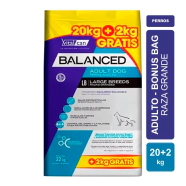Alimento VitalCan Balanced Perro Adulto Raza Grande Bonus Bag x 22kg + Balanced Souffl� Perro Adulto Sabor Pollo Lata x 340gr DE REGALO