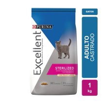 Alimento Purina Excellent Cat Gato Adulto Sterilized sabor Pollo x 1kg