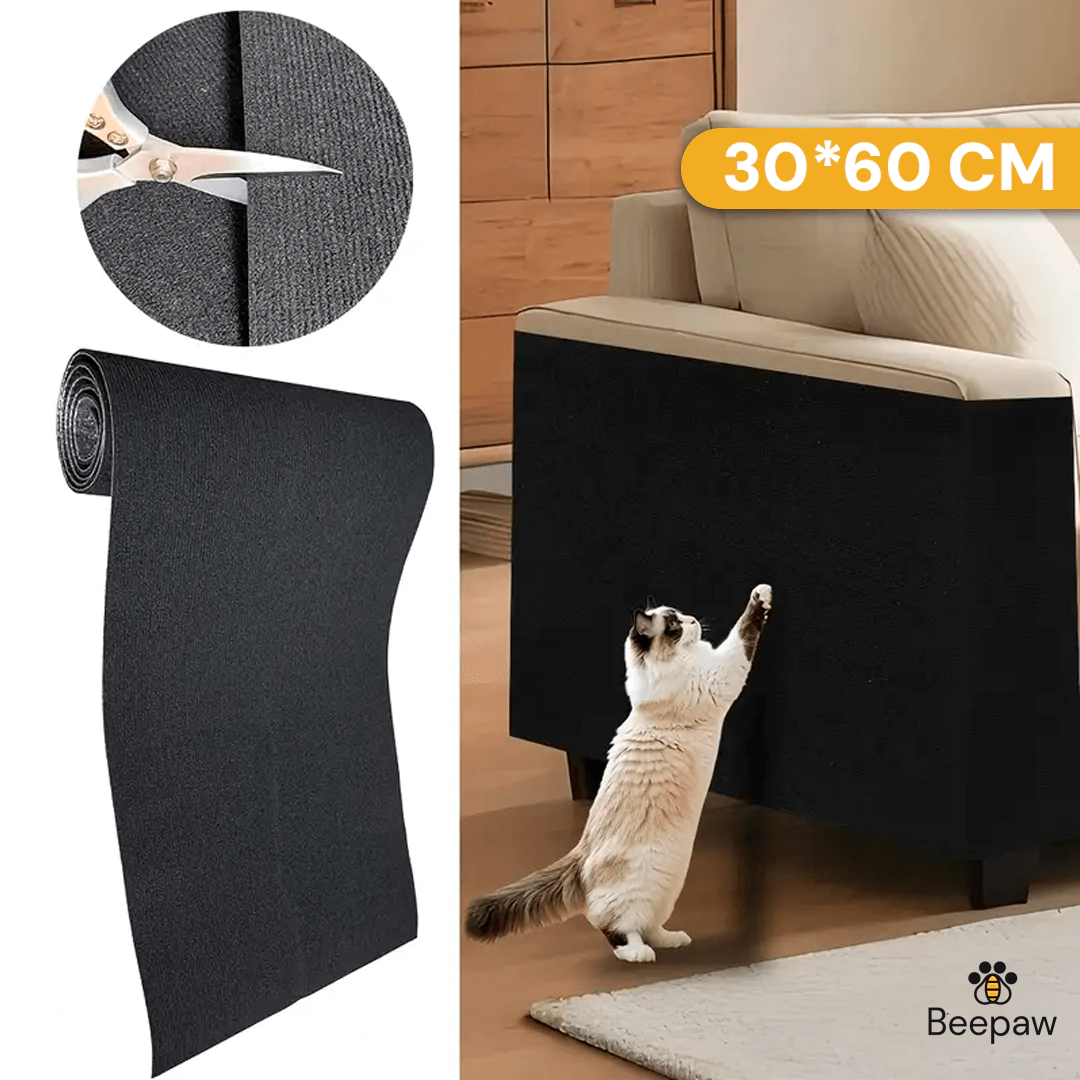 Cubre Sill�n Antidesgarro Rascador Beepaw para Gato 30x60cm NEGRO