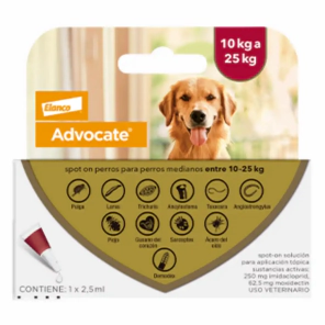 Pipeta Advocate Perro de 10kg a 25kg  -FARMACIA-      