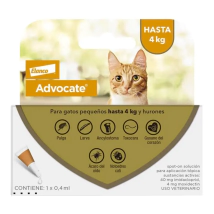 Pipeta Advocate Gato hasta 4kg -FARMACIA-