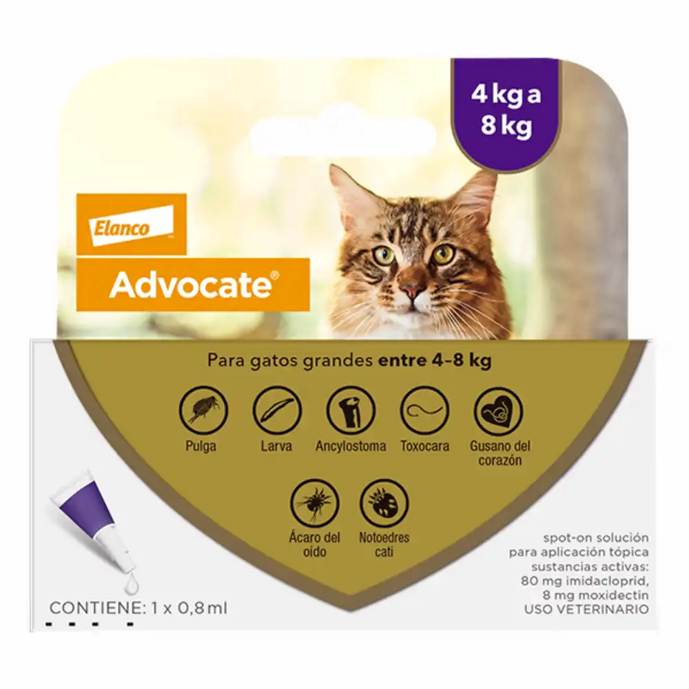 ADVOCATE Gato de 4kg a 8kg -FARMACIA-   