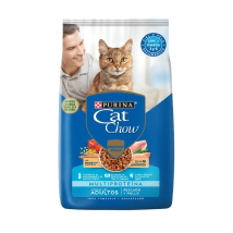 Alimento Purina Cat Chow Gato Adulto sabor Pollo y Pescado x 15kg