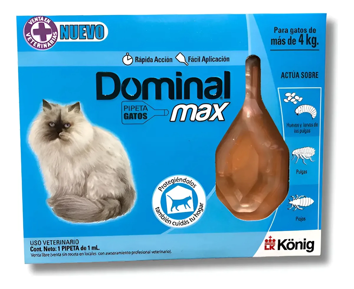 Pipeta Dominal Max Gato M�s de 4 kg -FARMACIA-