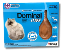 Pipeta Dominal Max Gato M&aacute;s de 4 kg -FARMACIA-