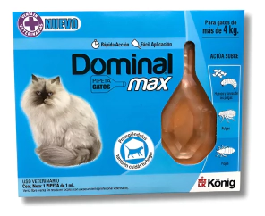 Pipeta Dominal Max Gato M&aacute;s de 4 kg -FARMACIA-