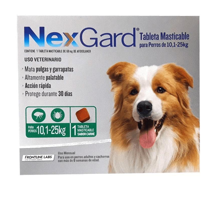 Comprimido NEXGARD Perro 10 a 25 KG -FARMACIA-