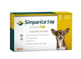 Comprimido SIMPARICA Perro(1.3-2.5 KG) AMARILLO -FARMACIA-      
