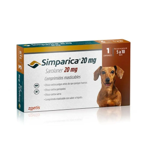 Comprimido SIMPARICA Perro (5-10 KG) NARANJA -FARMACIA-      