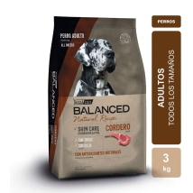 Alimento VitalCan Balanced Natural Recipe Perro Adulto con Cordero x 3kg + Balanced Souffl� Perro Adulto Sabor Carne Lata x 85gr DE REGALO