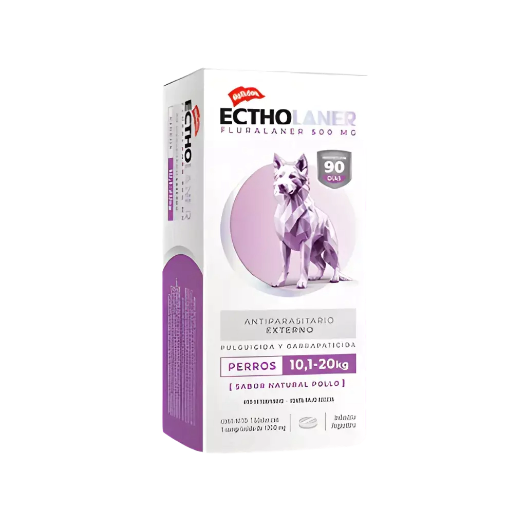 Comprimido EcthoLANER 10,1 a 20Kg Perro Violeta -FARMACIA-      