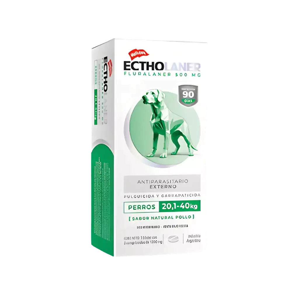 Comprimido EcthoLANER Perro 20,1 a 40Kg Verde -FARMACIA-
