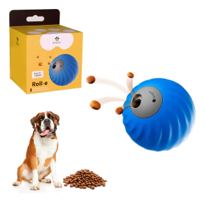 Pelota Beepaw Roll-E Interactiva + Dispensadora 7,2cm Azul