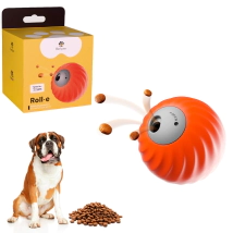 Pelota Beepaw Roll-E Interactiva + Dispensadora 7,2cm Naranja