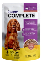 Alimento H&uacute;medo Complete Troc.E/S Carne Perro Adulto pouch x100g      