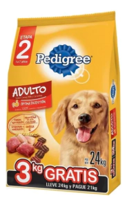 Alimento Perro Adulto Pedigree CPC  x 24Kg  BONUS BAG