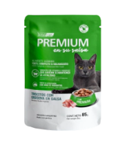 Alimento H&uacute;medo Premium Sardina en Salsa Gato Adulto Pouch x 85gr   