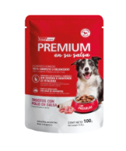 Alimento H&uacute;medo Premium Pollo en Salsa Perro Adulto Pouch x 100gr