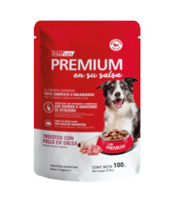 Alimento H&uacute;medo Premium Pollo en Salsa Perro Adulto Pouch x 100gr