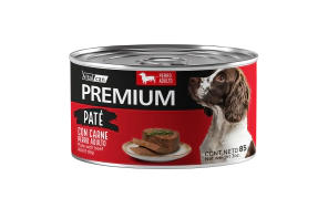 Alimento H&uacute;medo Vitalcan Premium Pate C/Carne Perro Adulto lata x 85gr      