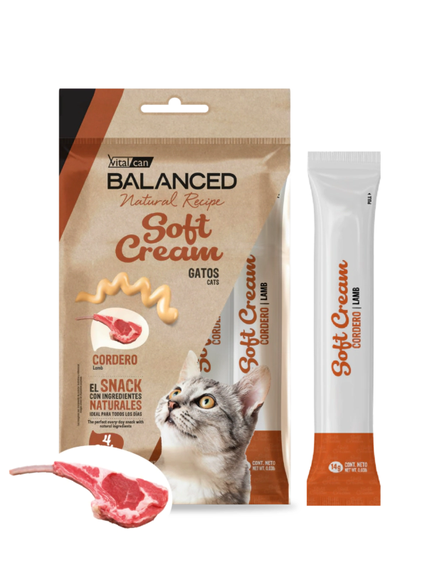 Snack Balanced Natural Recipe Soft Cream Gato sabor Cordero x 56gr      