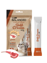 Snack Balanced Natural Recipe Soft Cream Gato sabor Cordero x 56gr      