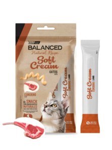 Snack Balanced Natural Recipe Soft Cream Gato sabor Cordero x 56gr      