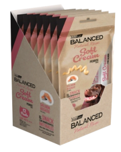 Snack Balanced Natural Recipe Soft Cream Perro sabor Salm&oacute;n x 56gr