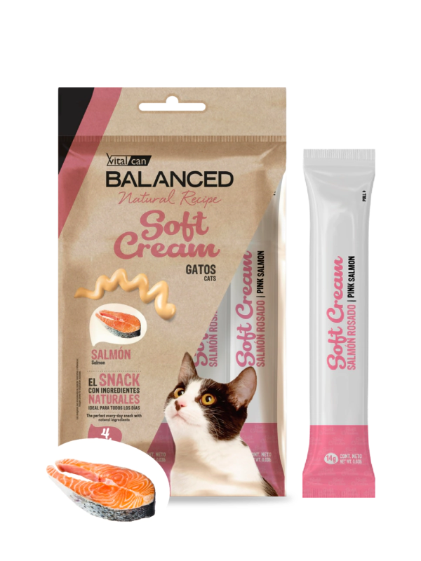 Snack Balanced Natural Recipe Soft Cream Gato sabor Salm�n x 56gr