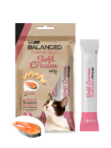 Snack Balanced Natural Recipe Soft Cream Gato sabor Salm&oacute;n x 56gr