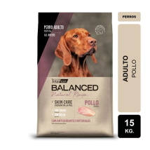 Alimento VitalCan Balanced Natural Recipe Perro Adulto con Pollo x 15kg + Balanced Souffl� Perro Adulto Sabor Pollo Lata x 340gr DE REGALO