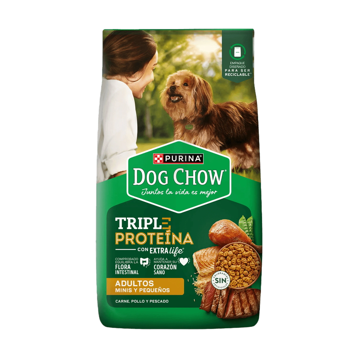 Alimento Purina Dog Chow Adulto Triple Proteina Raza Mini y Peque�a x 20kg