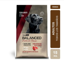 Alimento VitalCan Balanced Natural Recipe Perro Adulto Carne Argentina x 15kg + Balanced Souffl� Perro Adulto Sabor Pollo Lata x 340gr DE REGALO