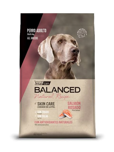 Alimento VitalCan Balanced Natural Recipe Perro Adulto con Salm�n Rosado x 3kg