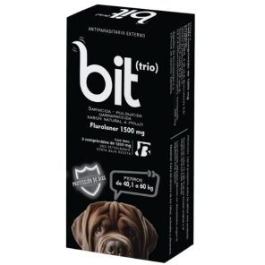 Comprimido Bit Trio Perro de 40kg a 60kg 3 MESES DE PROTECCI&Oacute;N -Farmacia-