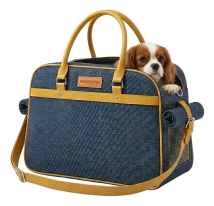 Bolso Transportador Beepaw Perro y Gato Dise�o Elegante 46cm x 32cm x 28cm COLOR AZUL      