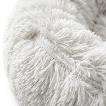 Cama Dona Beepaw con Terciopelo Largo para Perro Talle S de 50cm. x 50cm COLOR GRIS CLARO