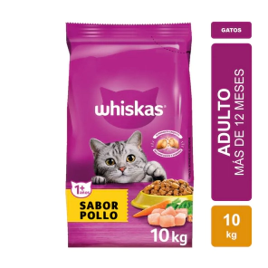 Alimento Whiskas Gato Adulto Pollo x 10kg