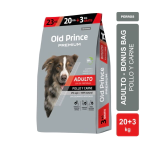 Alimento Baires Old Prince Premium Perro Adulto Bonus Bag x 20kg +3kg