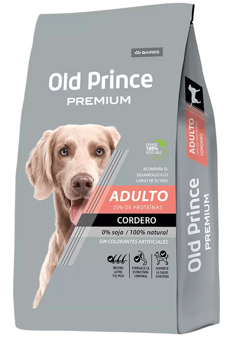 Alimento Baires Old Prince Premium Perro Adulto Cordero x 15kg