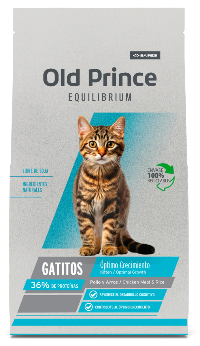 Alimento Old Prince Equilibrium Gato Cachorro x 3kg
