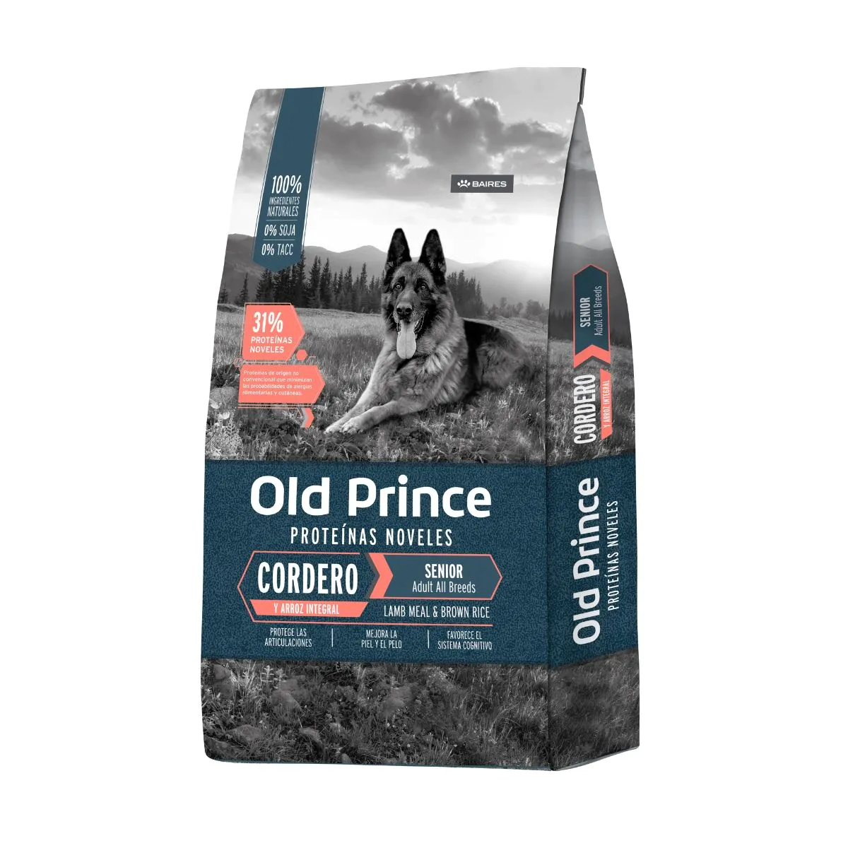 Alimento Old Prince Novel Perro Senior Cordero y Arroz x 3 kg 