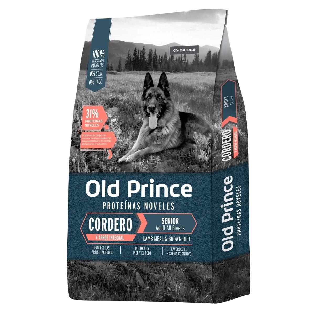 Alimento Old Prince Novel Perro Senior Cordero y Arroz x 15kg
