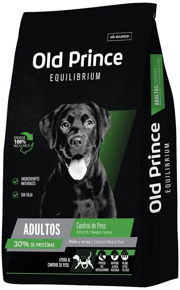 Alimento Old Prince Equilibrium Perro Adulto Control de Peso x 3kg