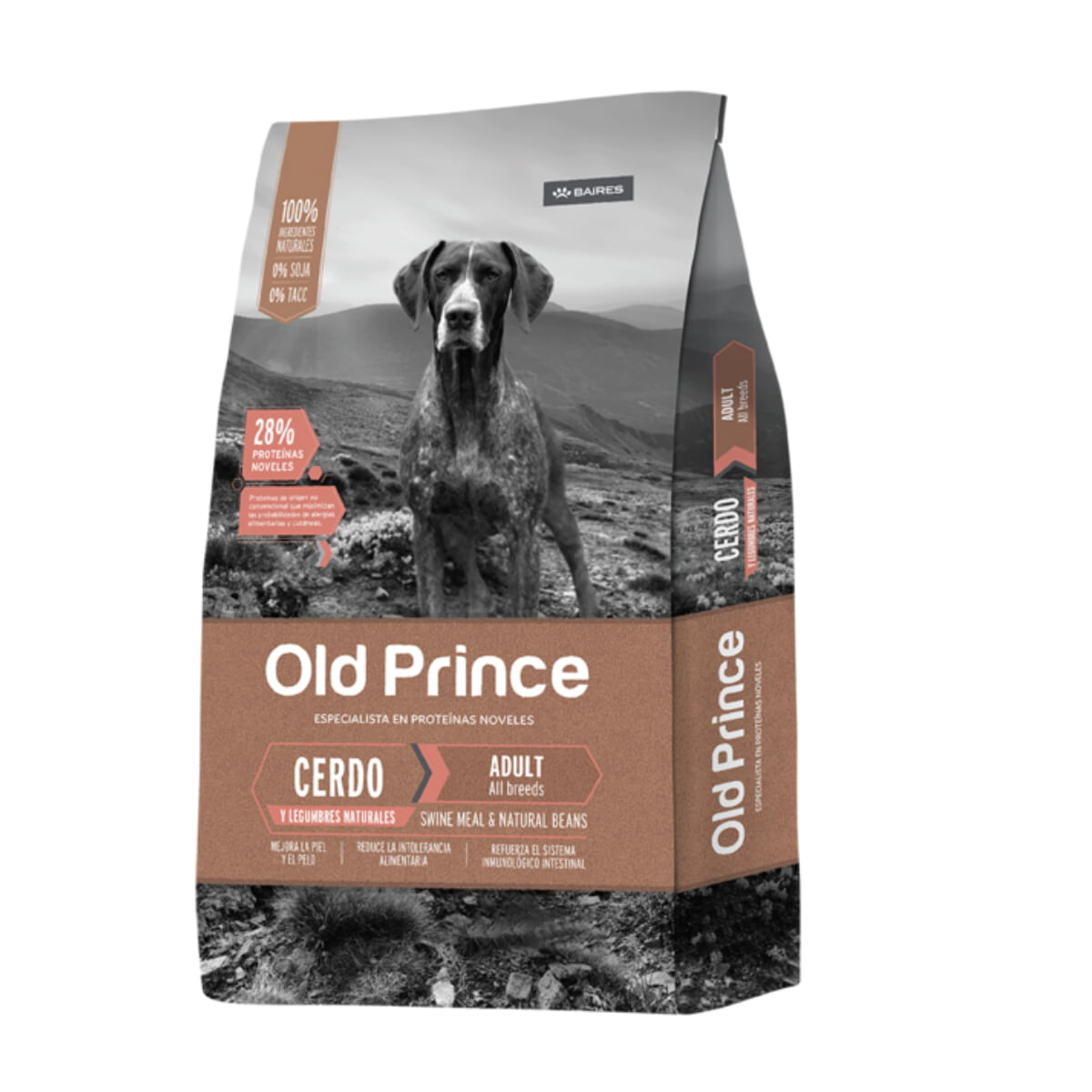 Alimento Old Prince Novel Perro Adulto Cerdo y Legumbres Naturales x 15kg
