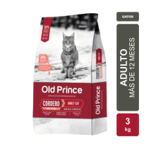Alimento Old Prince Novel Gato Adulto Cordero y Arroz x 3kg
